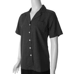   Elements Womens Dotted Short sleeve Camp Shirt  Overstock