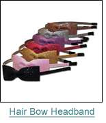 Hair Band Bow Headband Silky Tie Gossip Ribbon Satin  