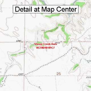  USGS Topographic Quadrangle Map   Sheep Creek Dam, North 