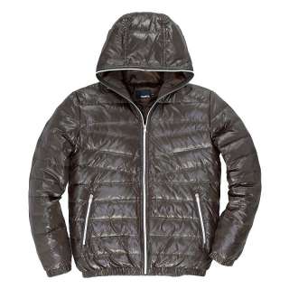 Vancl Mens Coat New Hot Sale Mens Slick Shiny Hooded Down Jacket 6 