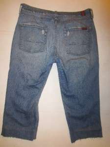   For All Mankind Jeans High Waist Bermuda Shorts size 28 LONG Cut Off
