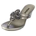 Refresh by Beston Womens Taylor 03 Silver Wedge Sandal  Overstock 