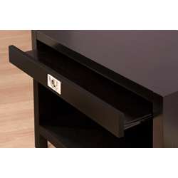 Napa Black 1 drawer Nightstand  Overstock