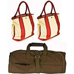 Carry On Garment and Dual Tote Bag 3 piece Travel Set  