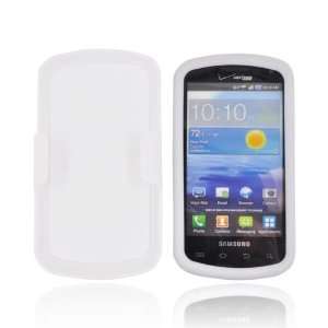 For Samsung Stratosphere i405 White Hard Rubberized Case 