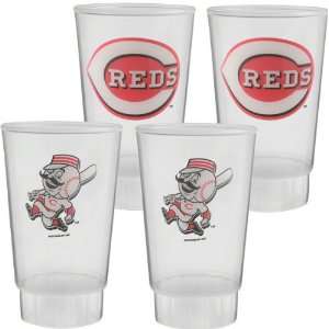  Cincinnati Reds Plastic Tumbler 4 Pack: Sports & Outdoors