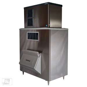   1553 Lb Full Size Cube Ice Machine w/ Storage Bin: Home & Kitchen