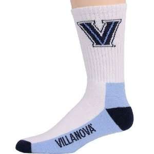   NCAA Villanova Wildcats Youth Tri Color Team Logo Tall Socks: Sports