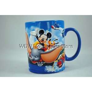  Disney World Magic Kingdom Mickey Dumbo Ceramic Mug New 