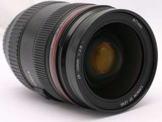 Rare Canon EF 24 70mm F/2.8 24 70mm 12.8 L USM Zoom Lens W/Hood EW 