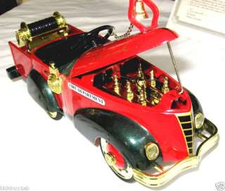  WEIRICK SIGNED 1940 CLASSIC GENDRON FIRE CHIEF PUMPER  MIB  h57  
