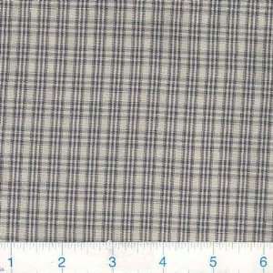  62 Wide Wash and Wear Shirting Plaid Taupe/Navy Fabric 