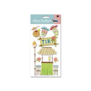  A Day at the Beach Tiki Time Large Dimensional Stickers 