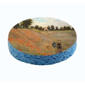   Monet Poppy Field Unique Kitchen Sponge 