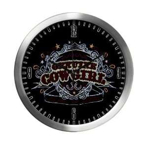    Modern Wall Clock Genuine Cowgirl Love To Ride: Everything Else
