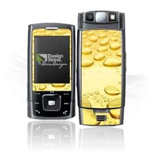  Design Skins for Samsung E900   Golden Drops Design Folie 