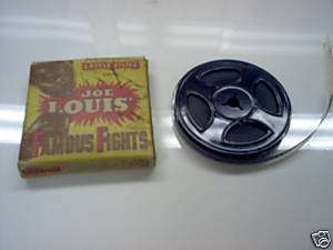 8mm Film Joe Louis Famous Fights  