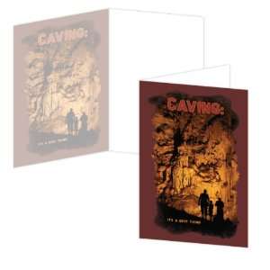  ECOeverywhere Caving Boxed Card Set, 12 Cards and 