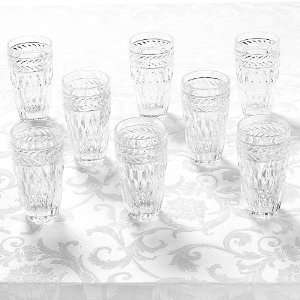   Manor Symphony Set of 8 Crystal Highball Glasses: Kitchen & Dining