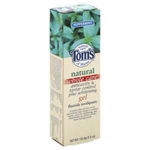 Toms of Maine Natural Whole Care Anticavity & Tartar Control Plus 
