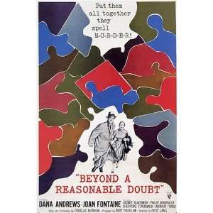  Beyond a Reasonable Doubt Vintage Movie Poster