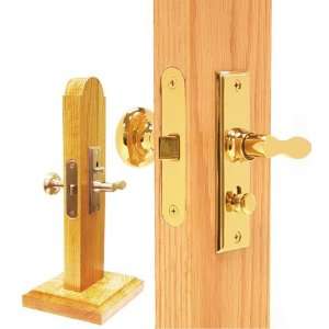   Brushed Chrome Solid Brass Mortise Screen Door Latch