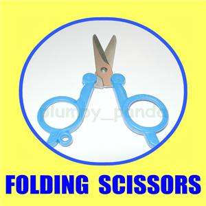 folding scissors key ring keychain fishing travel snips  