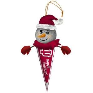  Indiana Light Up Snowman Pennant Ornament (Set of 3 