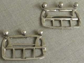 SUPERB PAIR OF GEORGIAN HALLMARKED SOLID SILVER BUCKLES  