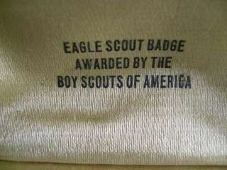 Antique Boy Scouts of America Eagle Scout Sterling Silver Medal in Box 