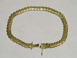 Brand New 14k GOLD Genuine Cuban/Miami Link 6mm Bracelet  