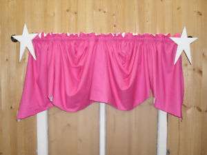 Bright Pink Austrian Swag Valance Curtain Lined  