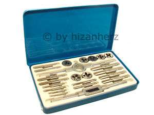 23 Piece Alloy Whitworth Tap and Die Set in M/box   NEW  