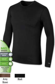 DUOFOLD Varitherm Mens Mid Weight Brushed Back Poly Crew   450G 