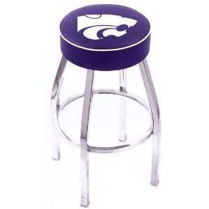  Kansas State Wildcats HBS Steel Stool with 4 Logo Seat 
