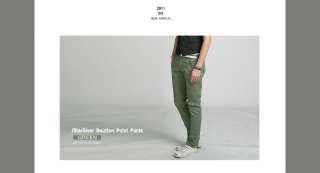 Mens Slim Skinny Cotton Pants Jeans Green US 28~34sz  