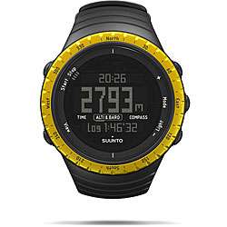 Suunto Core Mens Black/ Yellow Altimeter Watch  Overstock