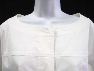 DKNY White Short Sleeve Blazer Jacket Coat Size Large  