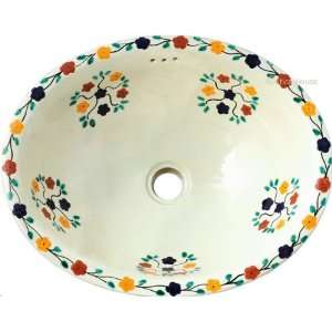    Mexican Hand Painted Ceramic Bathroom Sink: Everything Else