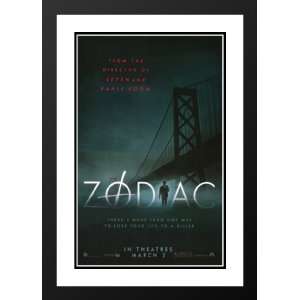  Zodiac 20x26 Framed and Double Matted Movie Poster   Style 