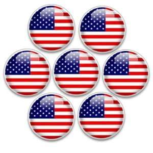 Decorative Push Pins 7 Small USA Flag: Office Products