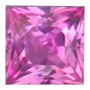  0.73 Carat Loose Pink Sapphire Square Cut Gemstone 