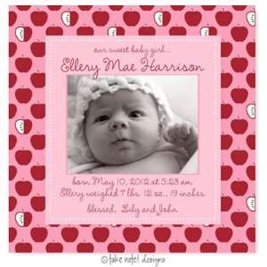 Take Note Designs Digital Photo Birth Announcements   Ellery Mae 