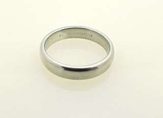 Tiffany & Co Lucida Platinum Wedding Band Ring Sz 8.75  