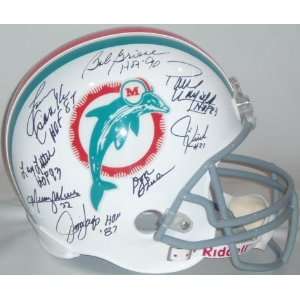  1972 Miami Dolphins Team Signed Dolphins Riddell Full Size 