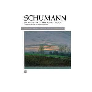 Schumann   Six Etudes in Canon Form, Op. 56   Piano  Late Intermediate 