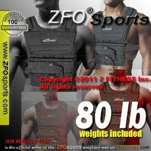  (Weekly Sale) NEW ZFO 80LBS Adjustable Weighted Vest 