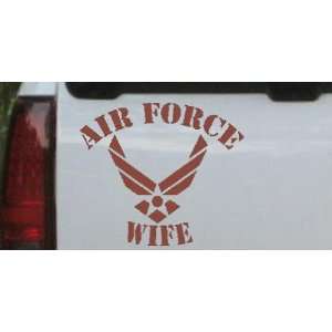   20.4in    Air Force Wife Military Car Window Wall Laptop Decal Sticker