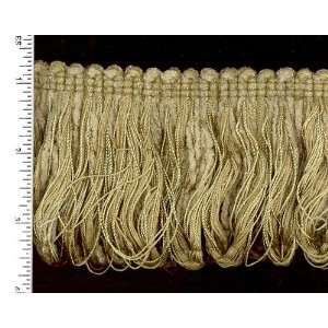  275 Wide Looped Chenille Brush Fringe Olive By The Yard 