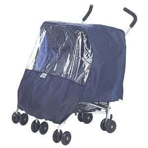   Twin Rain Cover   Side by Side   Fits Stroller and Jogger   Navy Baby